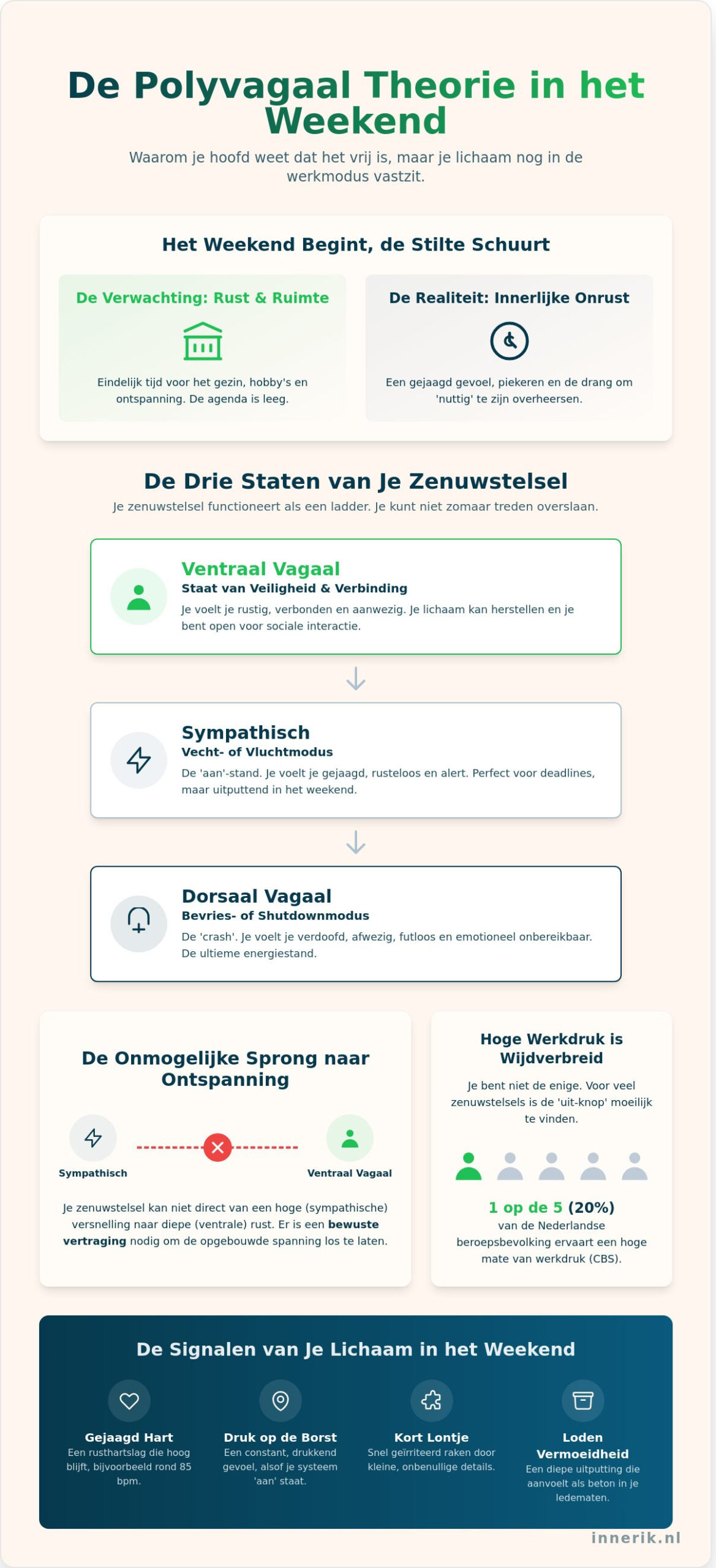 polyvagaal theorie en de signalen van je lichaam in het weekend
